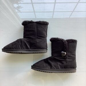 Piper Black Fur-Lined Kids Boots | girls 5 | winter casual holiday